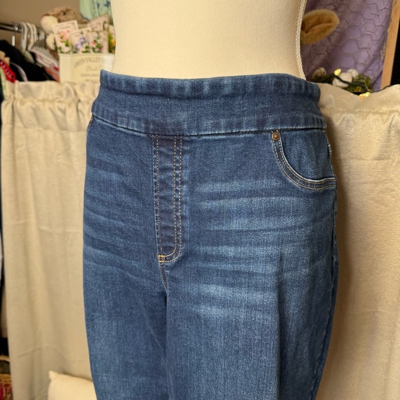 Chico's Blue Jeggings High-Waisted Denim Size 14P - Picture 7 of 9